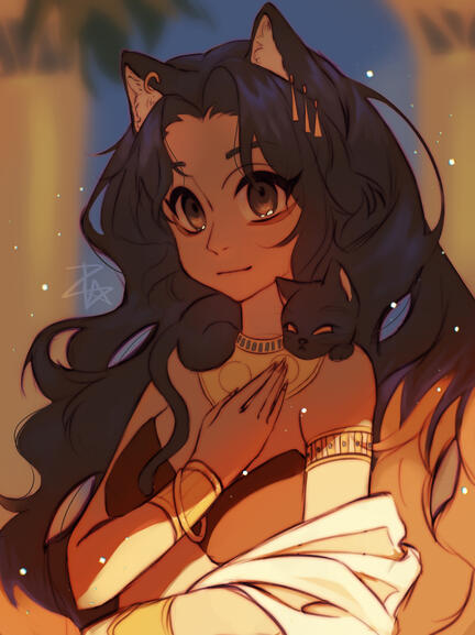 Egyptian girl pour Lyrella_art - 55€