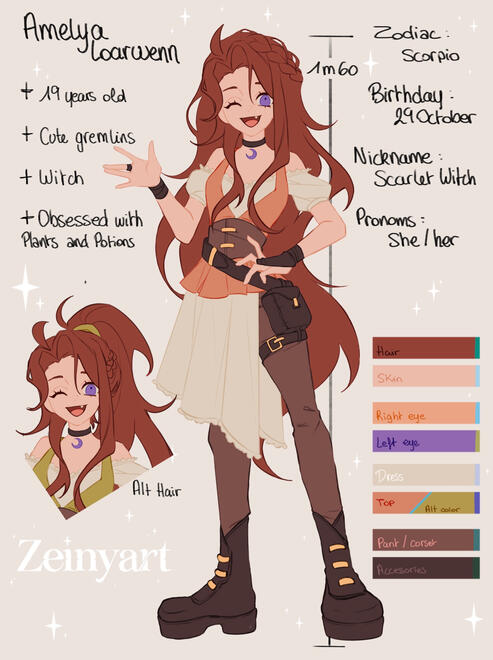 fiche référence amelya